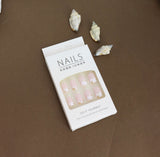 Blush Pink & Moonlight Mountain Press-On Nails – Dreamy DIY Set, 24pcs