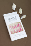 Abstract Pink Wave Press-On Nails – 24pcs Natural Delicate & Comfortable Nail Art Set