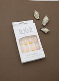 Elegant Pastel-Tipped Press-On Nails - DIY French Style (24pcs)