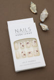 Beige & Teddy Bear Press-On Nails – Cute Polka Dot Design, 24pcs DIY Set